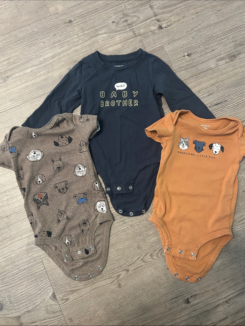 3 Carters onesies